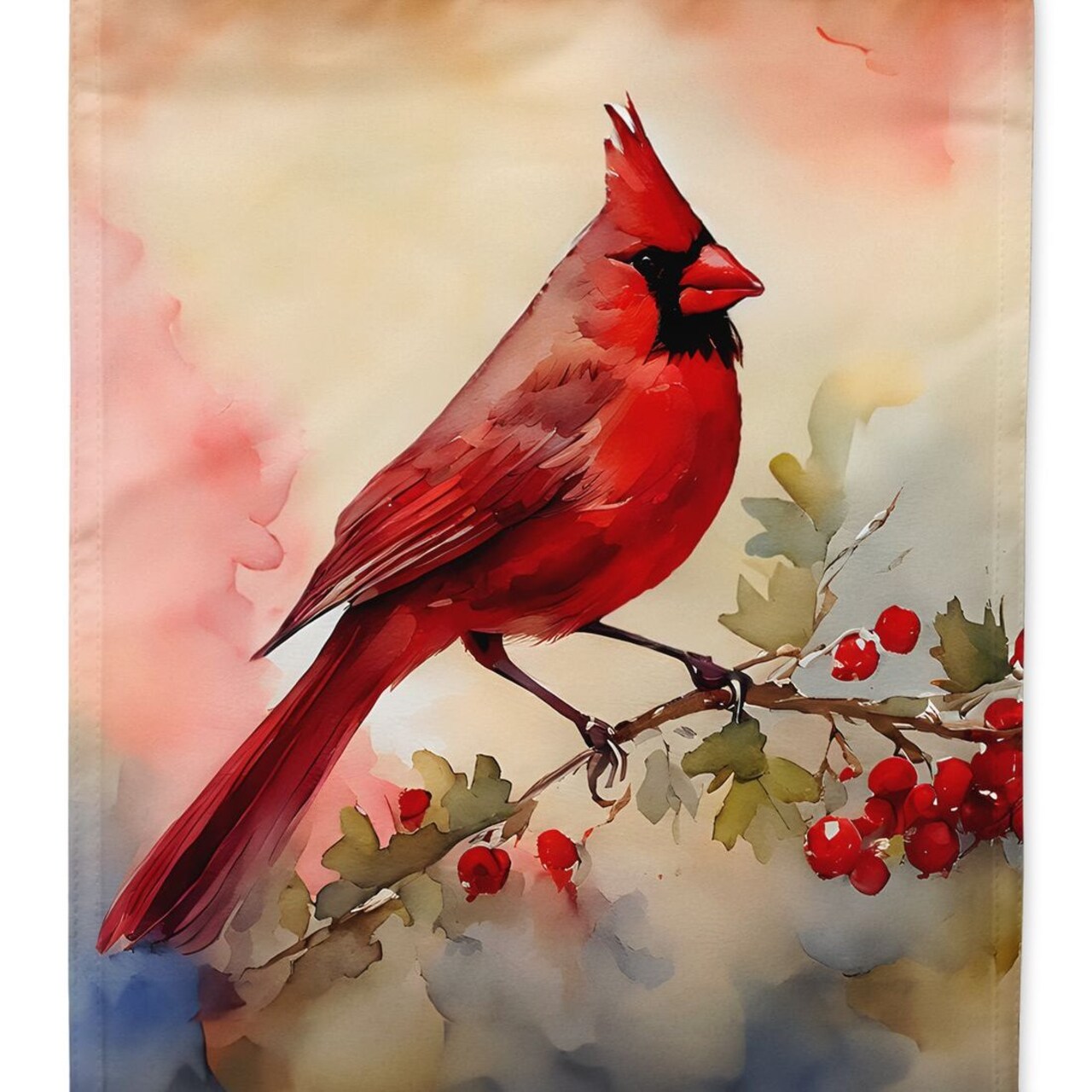 Edge Collections - 11 1/4" X 15 1/2" - Red - Garden Cardinal Garden Flag Decorative Yard Flag - 1 Piece